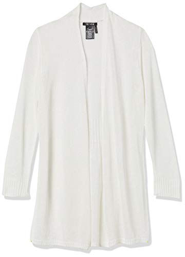 NIC+ZOE Women's Long Lengths Cardigan, Paper White, S