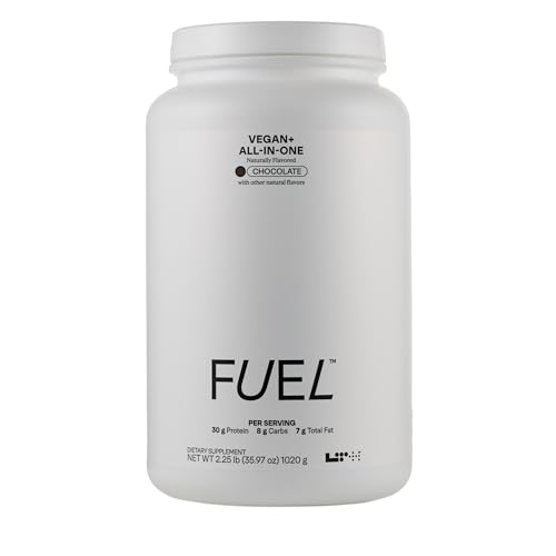 LTH Fuel Vegan & All-in-One - 30g Protein per Serving - Plant-Based Protein Meal Replacement - Vitamins, Minerals, Digestive Enzymes & Probiotics - Meal Supplement - Chocolate, 20 Servings -  LTF Club Operations Company Inc., 6628