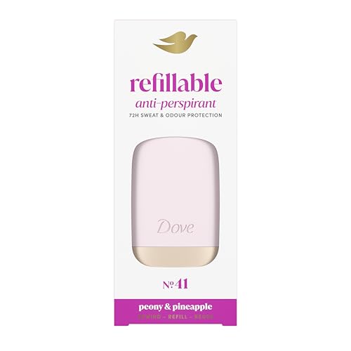 Dove No. 41 Peony & Pineapple Anti-Perspirant Starter Kit womens antiperspirant stick 72h odour protection with Doves signature care dermatologically tested 1 x case 1 x 35 ml refill