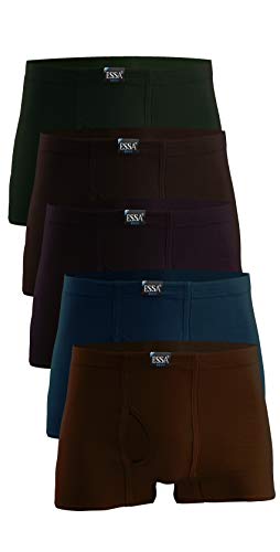 Image of ESSA Men's Trunks | 100% Super Combed Cotton, Hosiery, Mid Rise, Without Pockets| Inner Elastic Waistband |Breathable Underwear, Innerwear| Solid