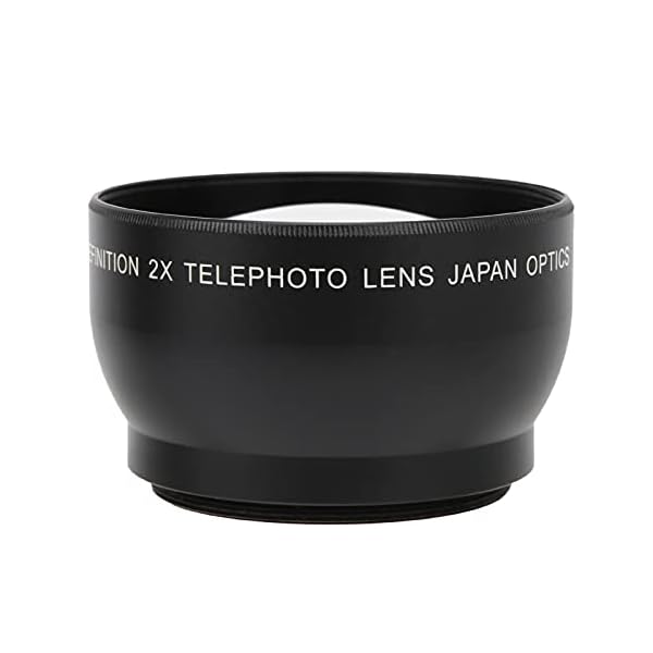 Teleobjektiv, 49 Mm 2.0X High-Definition Super-Teleobjektiv mit 62 Mm Frontgewinde, für Alle Kameraobjektive mit 49 Mm…