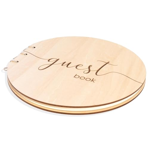 Mikito Elegant Wedding Guest Book – Ideal Baby Shower Guest Book, Memorable for Birthdays & Graduations – Classic Guestbook for Wedding Celebrations - Polaroid Guest Book