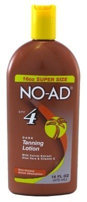 No-Ad Spf#04 Dark Tan Lotion 16oz (6 Pack) by No-Ad Suntan