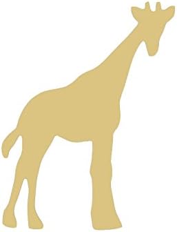 Giraffe Cutout Unfinished Wood Nursery Zoo Animal Wildlife MDF Shape Canvas Style 1 (24)