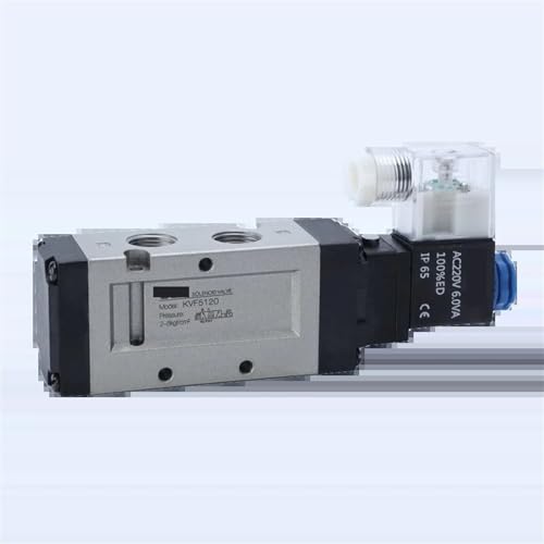 Válvula solenoide KVF5120 de aire direccional con doble control AC110V de 5 vías 7