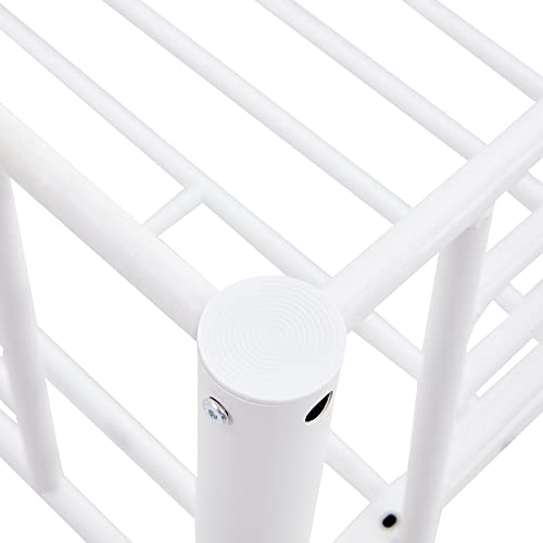 Emkk Full Size Triple Bunk Bed For Kids With Built-In Ladder,Full Size Metal Bunkbeds With Safety Guardrails,Can Be Separated Into 3 Twin-Size Beds,Noise Free For Dorm,Bedroom,Guest Room #TOP7