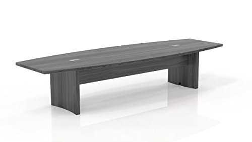 Mayline 12' Boat Conference Table Overall Dimensions: 144"W X 48"D X 291/2"H 1 5/8" Thick Work Surface - Gray Steel #TOP1
