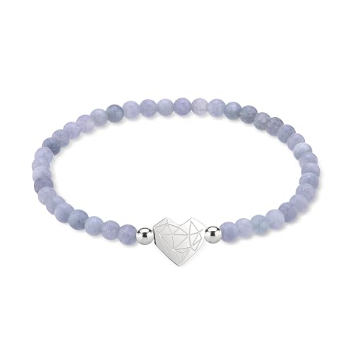 Bracelet cœur brisé LIEBESKIND BERLIN en acier poli 17 cm