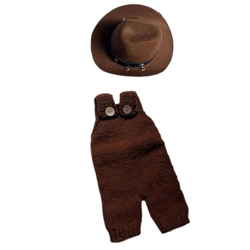 Tenue de photographie en tissu doux lavable en machine style occidental avec chapeau