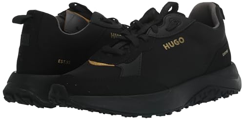 Image of HUGO Mens Running Style Mix Material Sneakers