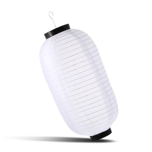 INOOMP 和風折りたたみ式絹ランタン 屋外装飾用 伝統スル 吊り下げ簡単 ホワイトパーティー 店舗イベント飾り