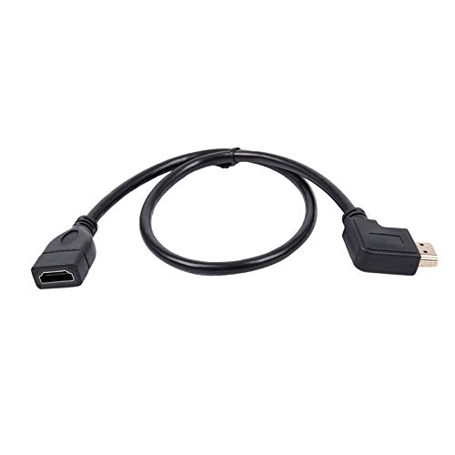 Hdmi Female to Male Left Angle Extension Cable Tv Lead 2.0