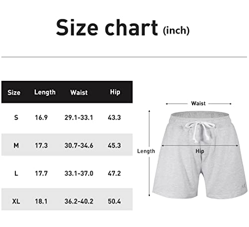 Arjen Kroos Men's Sweat Cotton Shorts 5 Inch Running Shorts With Zipper Pockets,Light Grey-Ak2218,Small #TOP5