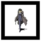 Trends International Gallery Pops Cowboy Bebop - Spike Spiegel Wall Art Wall Poster, 12' x 12', Black Framed Version