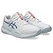 ASICS Kid's Gel-Resolution X Grade School Tennis Shoes, 5.5, White/Grey Blue