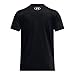Under Armour Girls Tech Wordmark Short Sleeve T-Shirt, (001) Black/Castlerock/White, Large