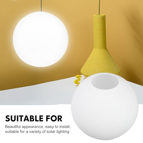 Diffuseur de lumière élégant avec abat-jour suspendu globe verre dépoli - 3