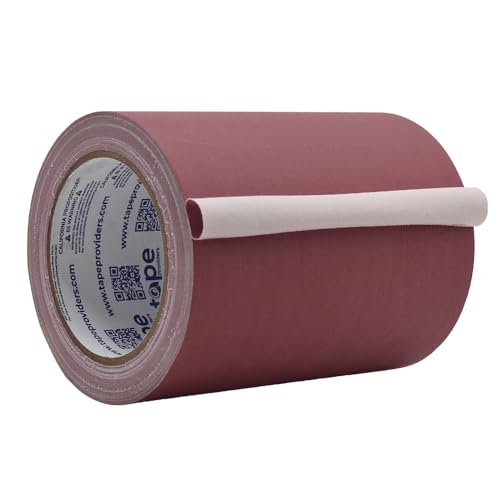 Image of WOD GTC12 Gaffer Tape, Burgundy Low Gloss Finish Film, 6 inch x 60 ft. (Pack of 8) Residue Free, Non Reflective Cloth Fabric, Secure Cords, Water Resistant, Photography, Filming Backdrop