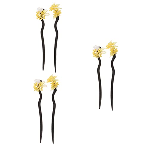 Épingles à cheveux en bois exquises Ipetboom, design artisanal vintage pour femme
