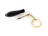 Snuff Bottle with Spoon Pendant for Necklace or Keychain Snuff Bottle Portable stash Vial for Fragrance Poison Pill case and Toothpick