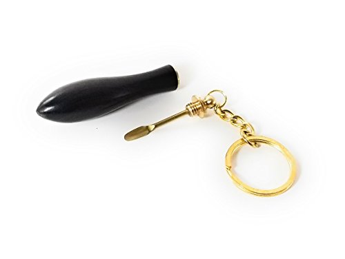 Snuff Bottle with Spoon Pendant for Necklace or Keychain Snuff Bottle Portable stash Vial for Fragrance Poison Pill case and Toothpick