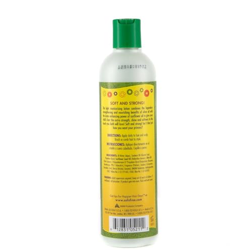 Sofn'free n’Pretty Olive & Sunflower Oil Kids Hair Lotion - 12 oz image 4