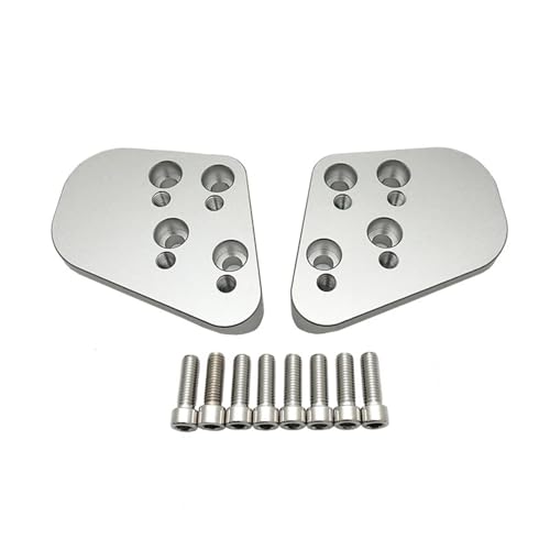 Adaptadores de elevación de manillar en aluminio mecanizado para moto BMW