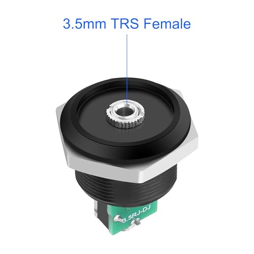 Conector Panel 3.5mm TRS Hembra Estéreo MEIRIYFA miniatura 3