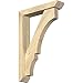 Ekena Millwork BKT0402X18X26BOA06RDF Balboa Slat Rough Sawn Bracket w/Offset Brace, Douglas Fir