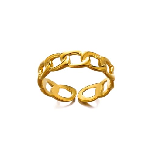 Bague bijoux anniversaire et mariage : cadeau idéal double couche ajustable pour elle et lui