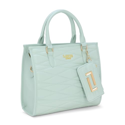 Image of Lavie Luxe Women's Lucie Quilted Large Box Tote Handbag | Tote Bag for Work | Ladies Purse | Stylish Shoulder Bag | Gift for Women