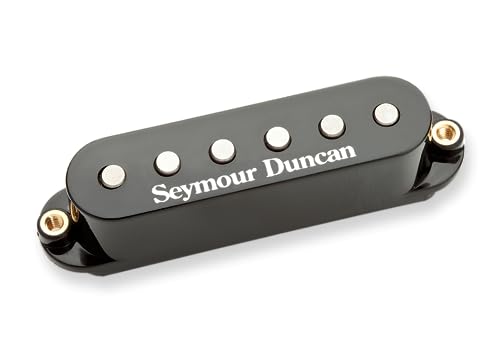 Micro Strat Seymour Duncan STK-S4M format Humbucker simple central Noir