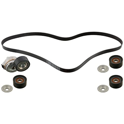 Courroie trapézoïdale et poulie Febi Bilstein 45968 avec pinces à sangle robustes