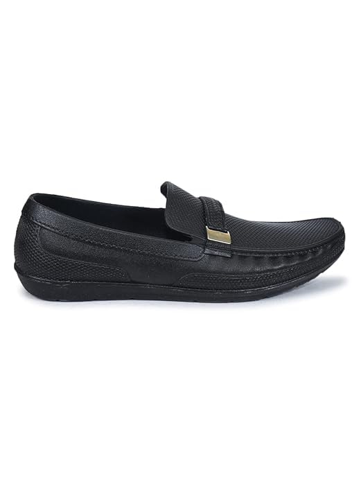 Image of AJANTA Men's Slip-on PVC Loafer | Waterproof & Rain Shoes| Slip Resistant Flexible Outsole | Lightweight Formal Moccasins for Office & Party
