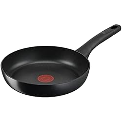 Sartenes T Fal Hard Titanium Tefal Sartén Hard Titanium On - Sartén antiadherente de 24 cm, revestimiento antiadherente Thermo-Signal, base Thermo-Fusion, resultados rápidos, embalaje ecológico, fabricado Francia, apto inducción