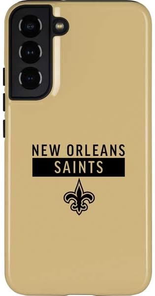 Skinit Pro Phone Case Compatible with Galaxy S22 Plus - Officially Licensed NFL New Orleans Saints - Blast Design
