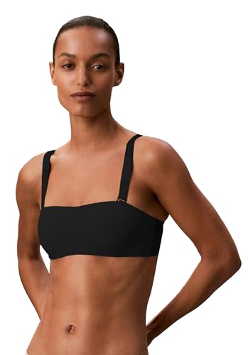 Calvin Klein Sutiã tomara que caia com ajuste perfeito, Preto, PP