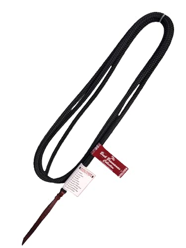 Double Diamond 1/2 Treeline Buck Brannaman Lead | Built by Cowboys, Tested by Broncs | Lead Rope for Horses (10 ft, Black)