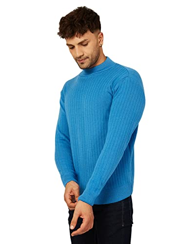 Image of Kvetoo Men High Neck Full Sleeve Winter Woolen Sweater