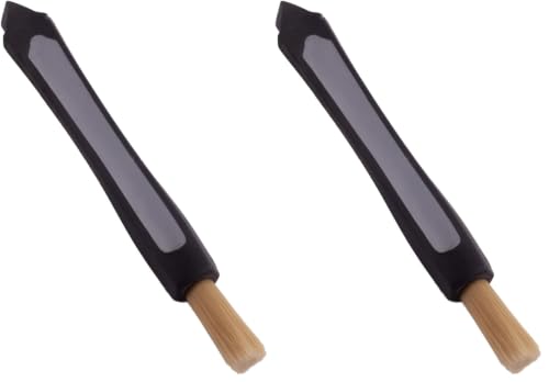 Image of 7.25-Inch Dashboard Duster Brush - Compact Detailing Brush with Extra Soft Bristles & Rubber Tip - Auto & Truck Dust Brush - HM92046 (Pack of 2)