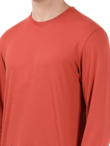 Image of Jockey AM95 Men's Super Combed Cotton Rich Solid Round Neck Full Sleeve T-Shirt