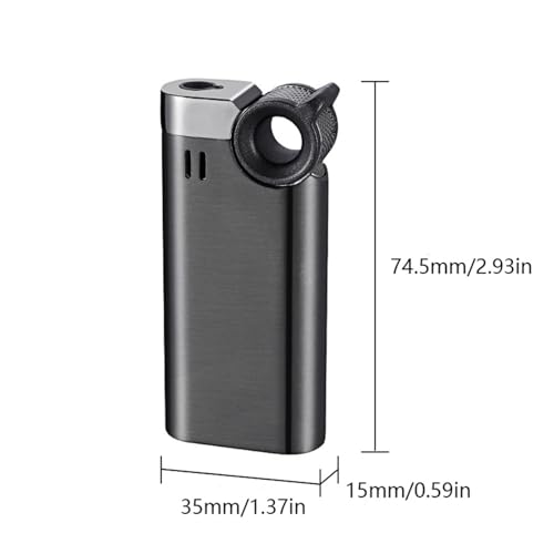 Encendedor portátil resistente al viento de llama ajustable recargable para barbacoa 7