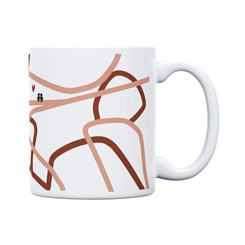Miniatura 4 de UO Taza de regalo con mensaje Eres la familia que se elige, regalo para amigas, regalo para amigos, regalo original de Navidad, regalo amigo invisible original, 350 ml, Cerámica