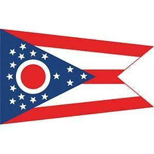Flag State Ohio Poly 2ft X 3ft by Extracart