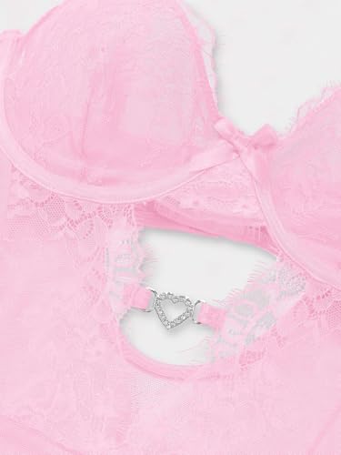 Image of Foxiny Sexy Lingerie Set 3 Piece Women Corset Bodysuit