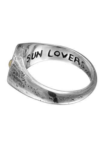 Bague Hommes en argent sterling 925 oxydé forgée par la marque HG HAZE & GLORY