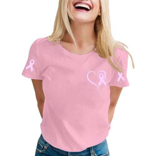 Tee shirt Rose Octobre pour femme dynamique cherchant un confort decontracte