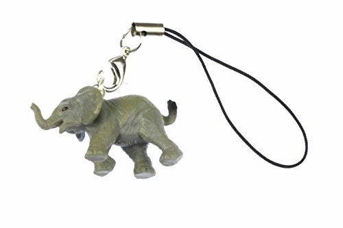 Miniblings Elephant Mobile Cell Phone Charm Pendant Big 5 Africa Gray 2Cm Micro