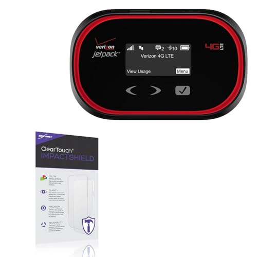 BoxWave Screen Protector Compatible With Verizon Jetpack MIFI 5510L - ClearTouch ImpactShield (2-Pack), Impenetrable Screen Protector Flexible Film