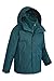 Mountain Warehouse Fell Kids 3 in 1 Jacket - Packaway Hood, Triclimate Coat Petrol Blue 11-12 Years